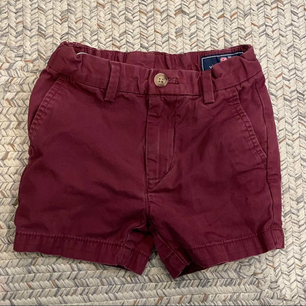 Vineyard vines 2t maroon boys shorts